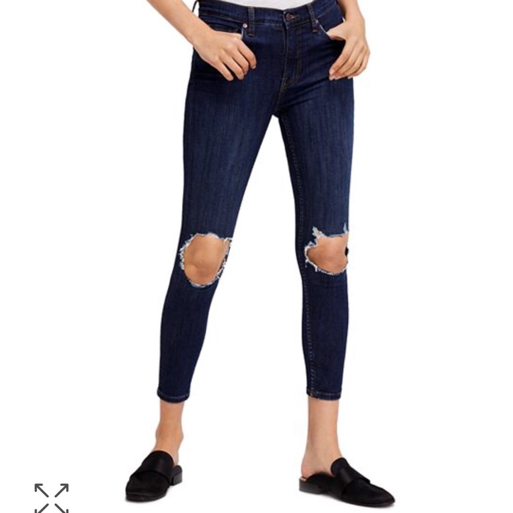 Free People Busted Knee Jeans